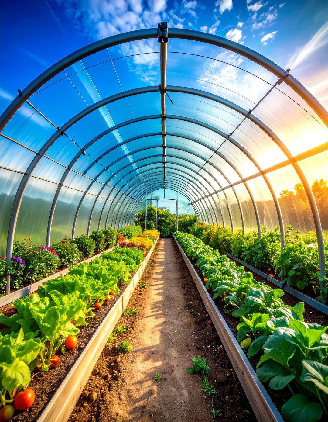 Hoop House Tunnel Garden - 24 Enclosed Garden Ideas
