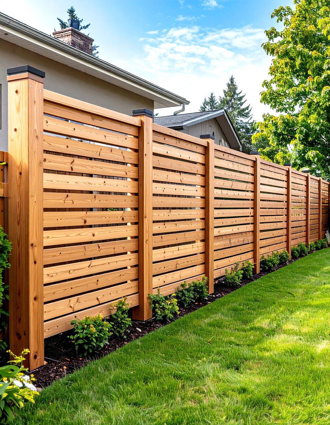 Horizontal Fence Integration - 24 Mid-Century Modern Exterior Home Ideas