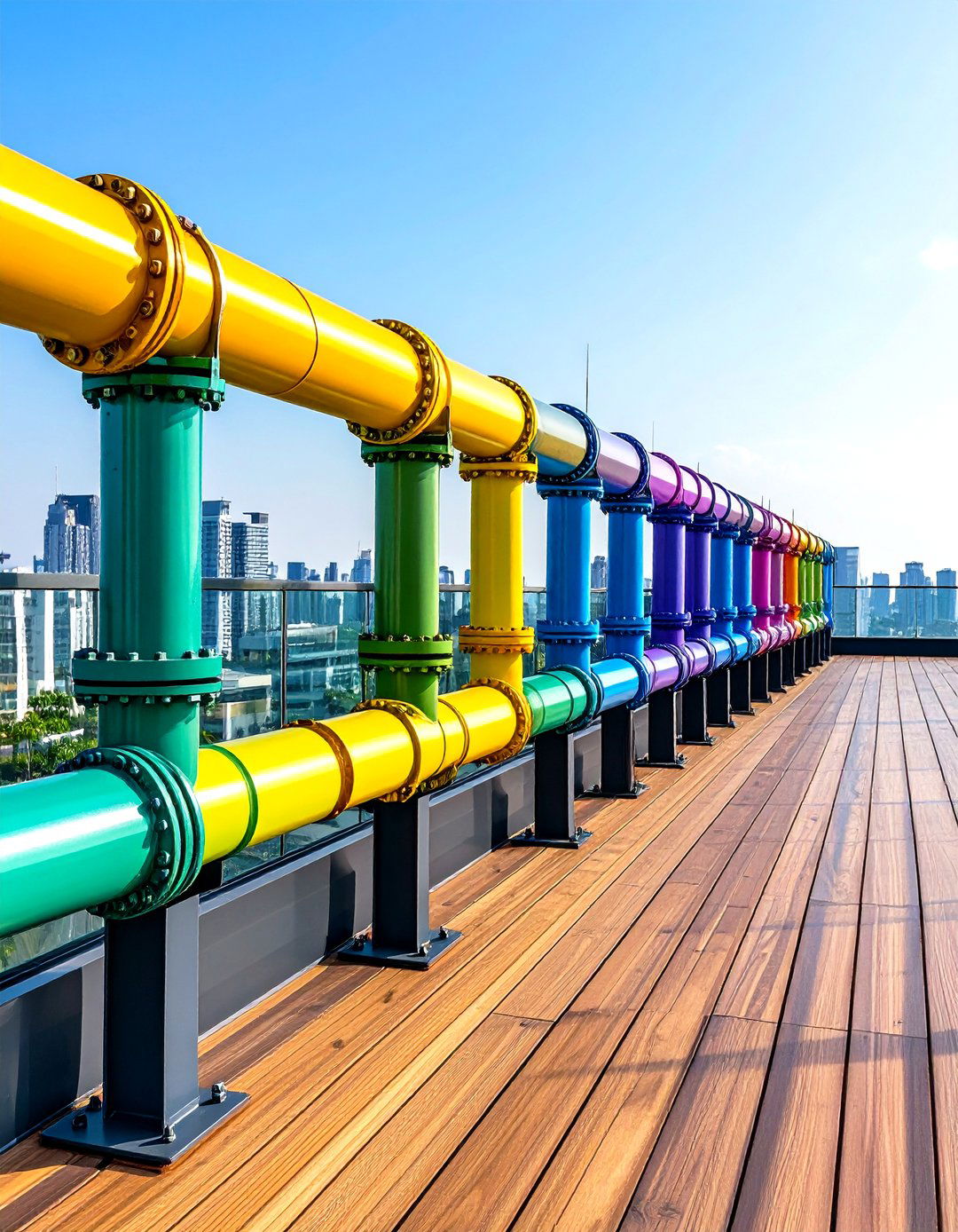 Horizontal Pipe Industrial Design - 24 Horizontal Deck Railing Ideas