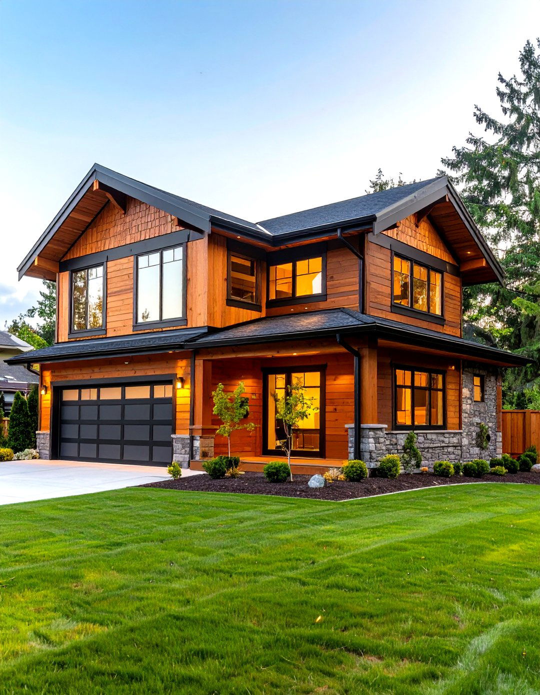 Horizontal Wood Pattern Installations - 24 Modern Siding Ideas for a Contemporary Home