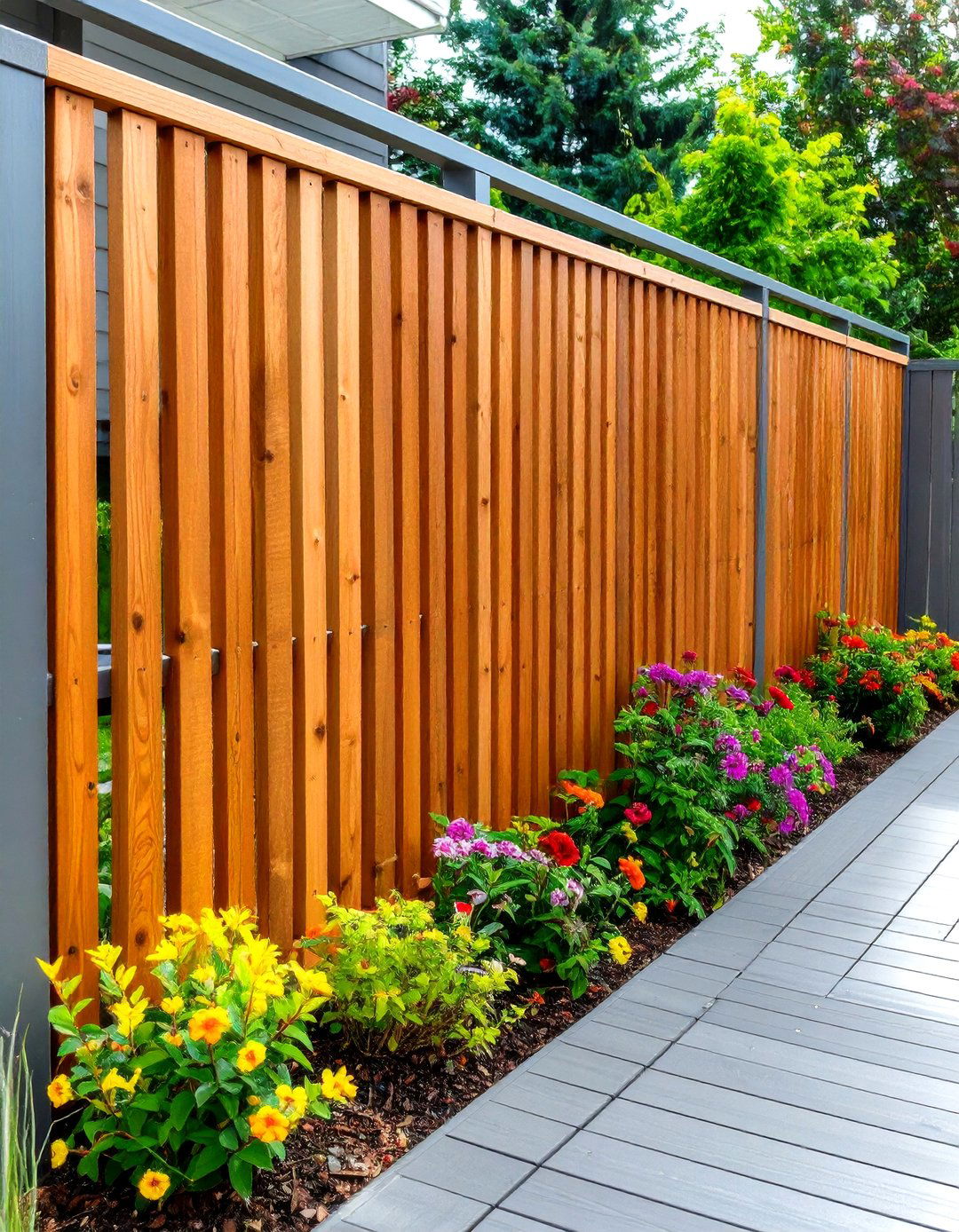Horizontal Wood Slat Privacy Screens - 24 Deck Privacy Ideas