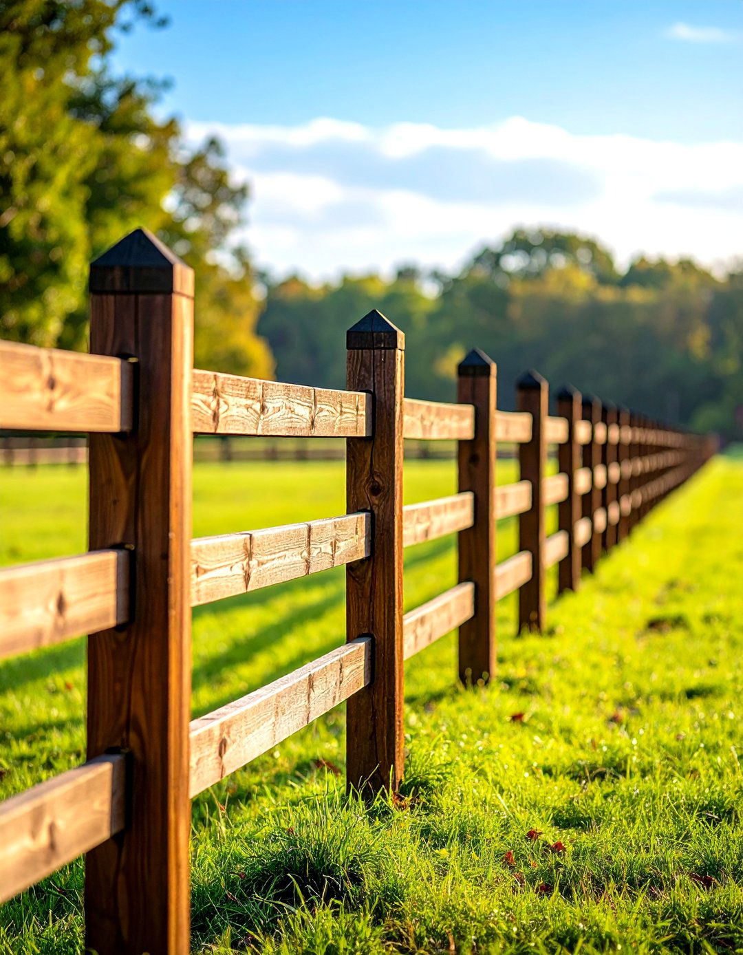 Horse Pasture Three Rail Systems - 24 Split Rail Fence Ideas