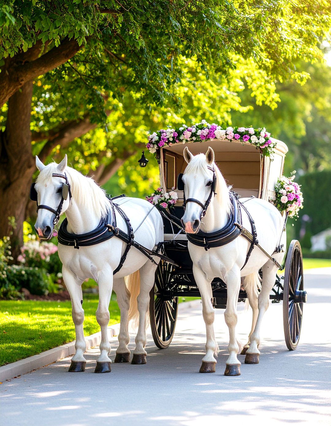 Horse and Carriage Transportation - 24 Bridgerton Wedding Ideas