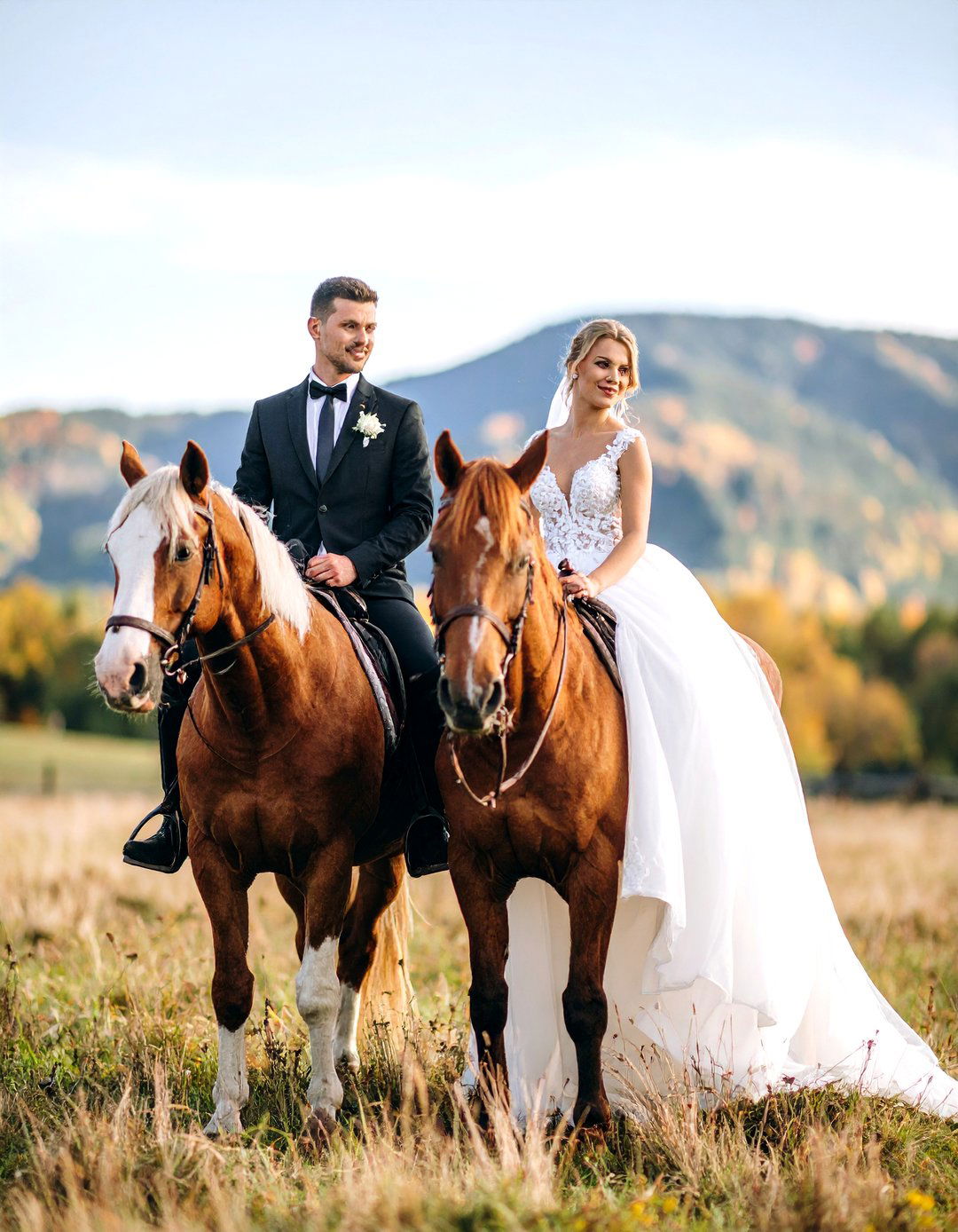 Horseback Wedding Portraits - 24 Western Wedding Ideas