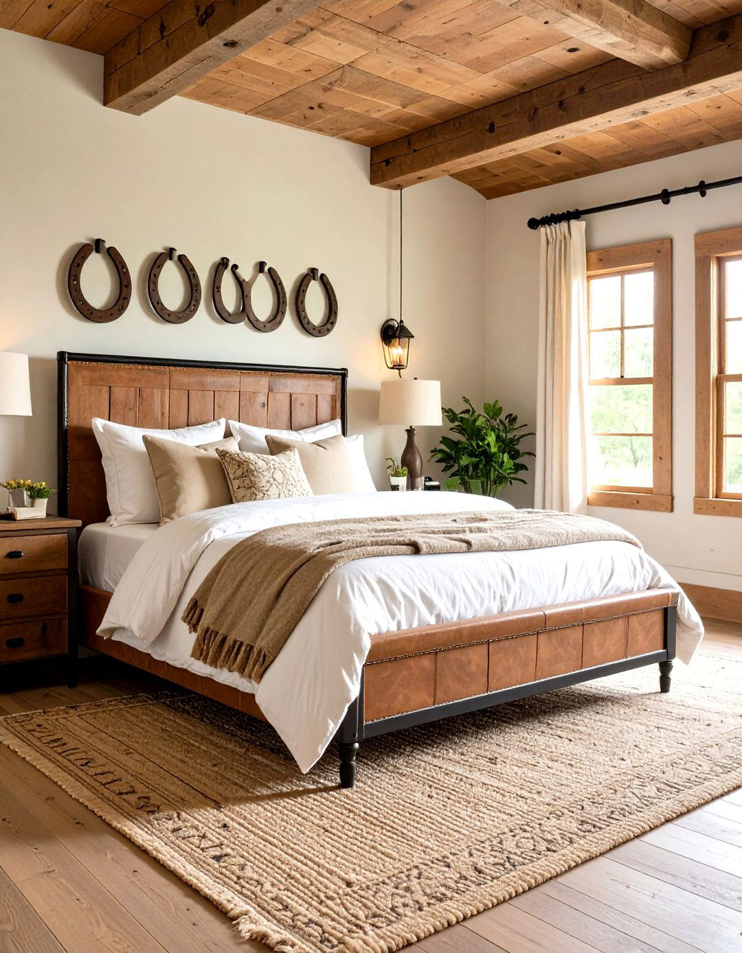 Horseshoe Accent Bedroom - 24 Western Bedroom Ideas