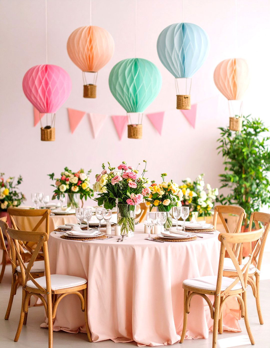 Hot Air Balloon Centerpiece Collection - 24 Party Decoration Ideas