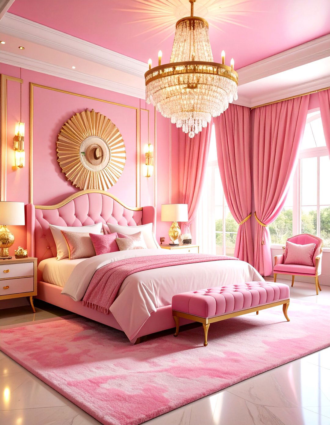 Hot Pink Art Deco Bedroom Revival - 24 Hot Pink Bedroom Ideas