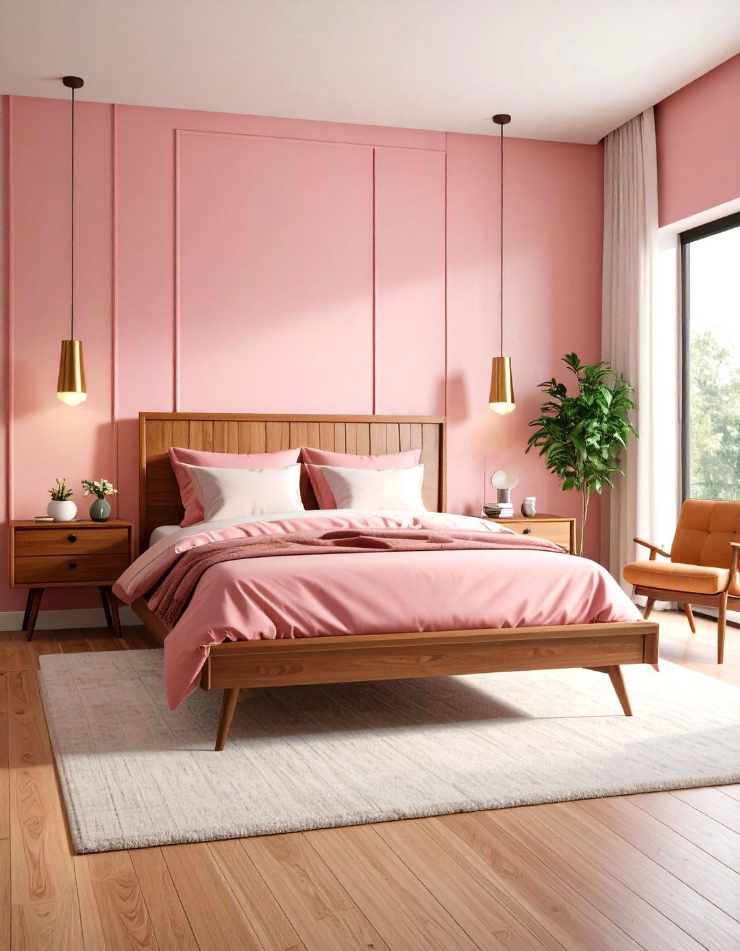 Hot Pink Mid Century Modern Bedroom - 24 Hot Pink Bedroom Ideas