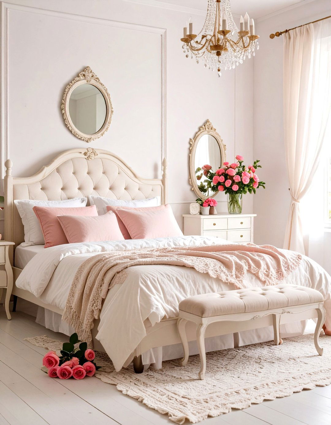 Hot Pink Shabby Chic Bedroom Romance - 24 Hot Pink Bedroom Ideas