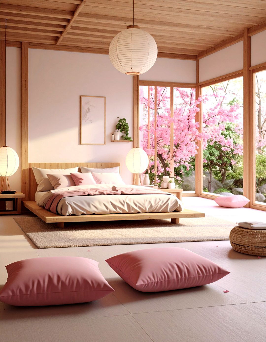 Hot Pink Zen Meditation Bedroom - 24 Hot Pink Bedroom Ideas