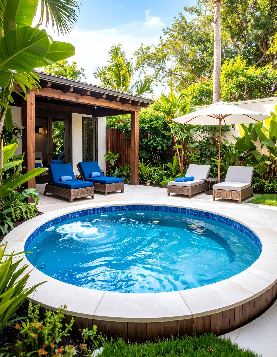 Hot Tub Spa Sanctuary - 24 Florida Backyard Ideas