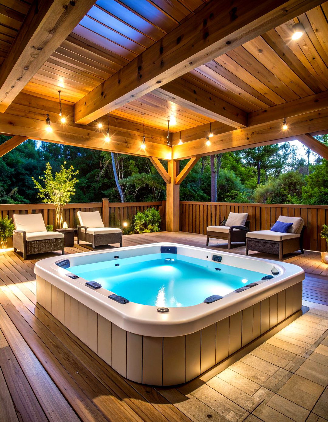 Hot Tub and Spa Retreat - 24 Under Deck Landscaping Ideas