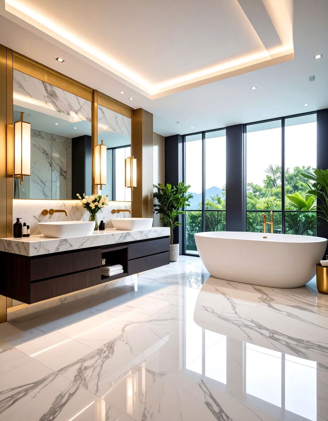 Hotel Inspired Office Bathroom with Hospitality Touches - 24 Office Bathroom Ideas