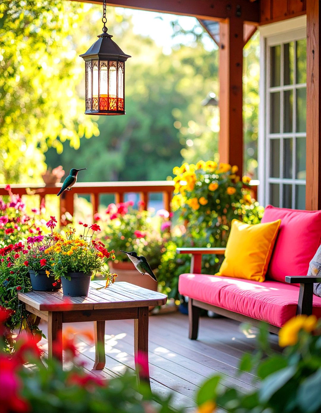 Hummingbird Nectar Garden Haven - 24 Patio Small Garden Ideas