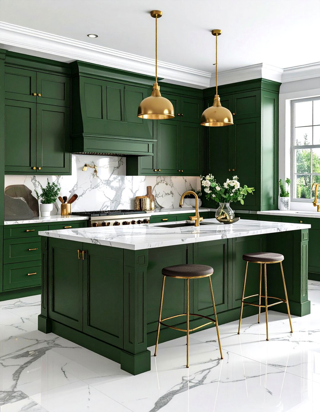 Hunter Green Sophistication - 24 1990s Interior Design Ideas