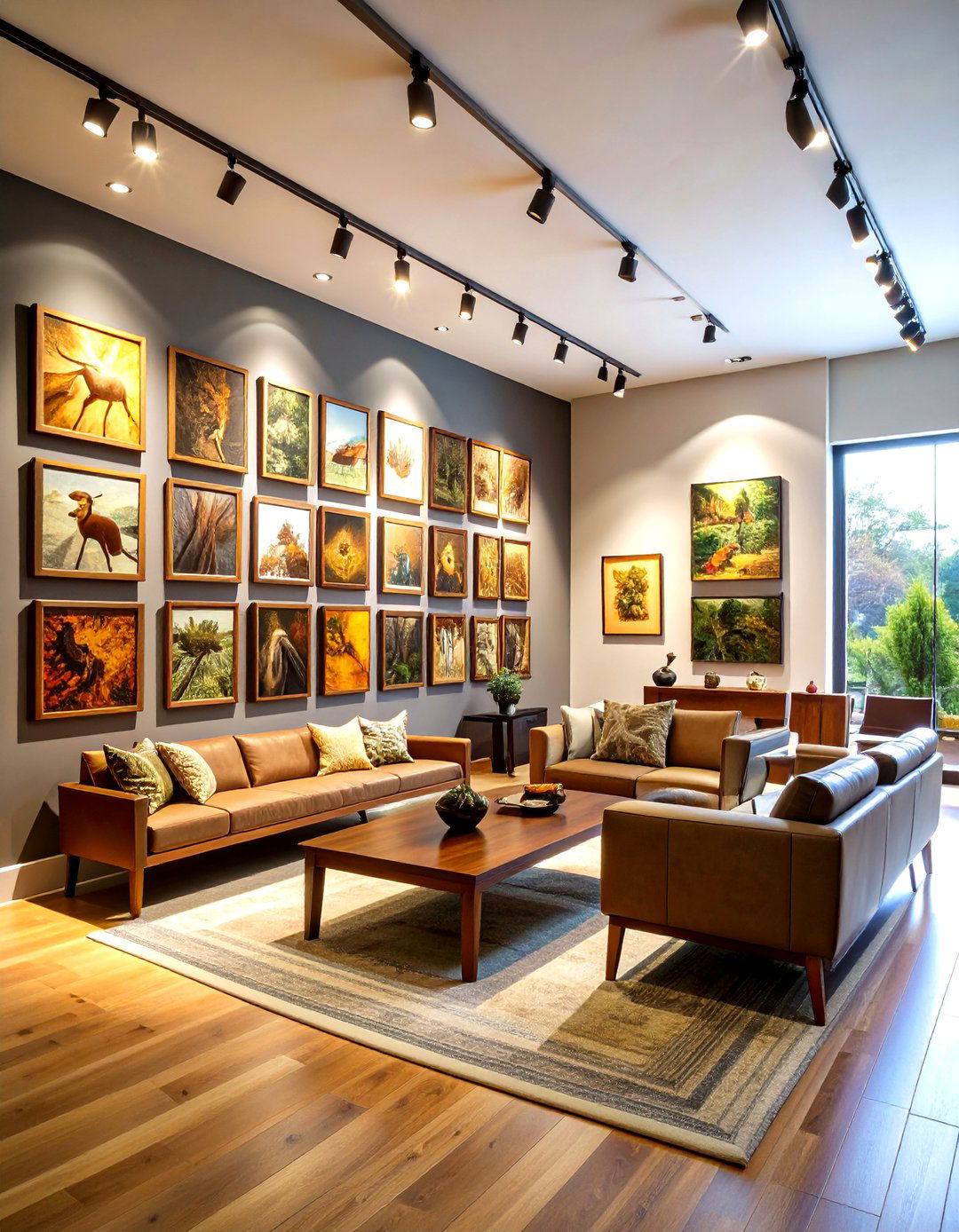 Hunting Art Gallery Wall - 24 Hunting Room Ideas