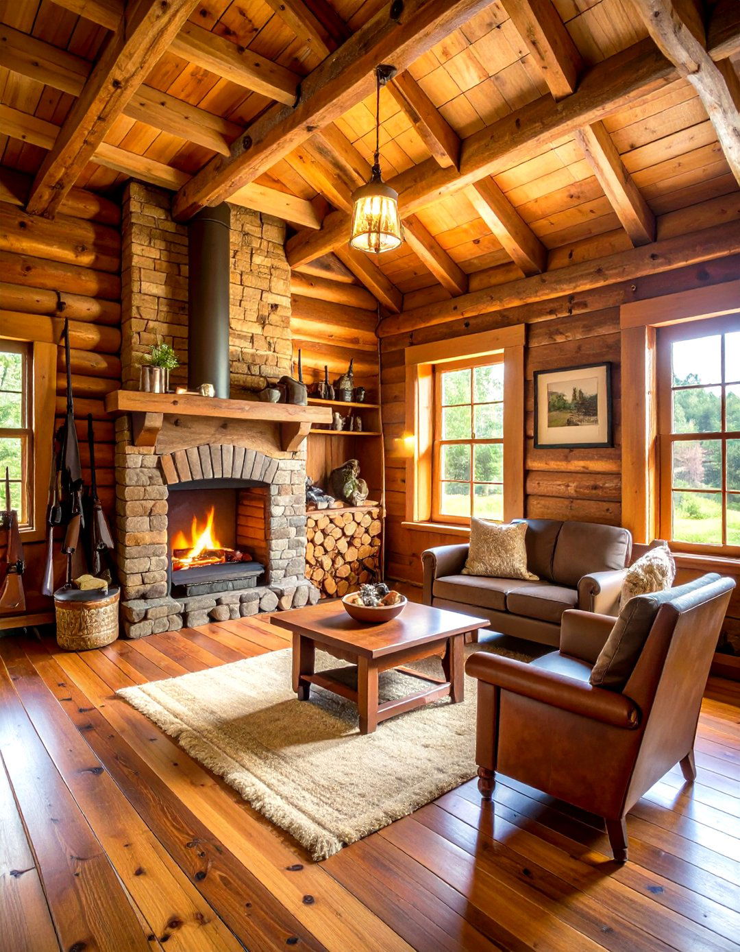 Hunting Cabin Retreat Room - 24 Man Cave Gun Room Ideas