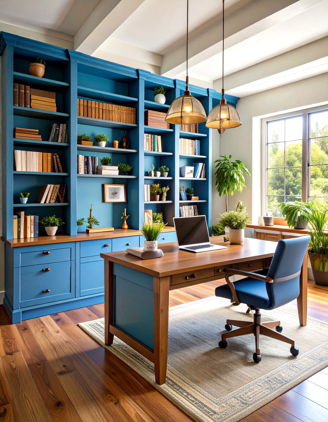 Hutch Desk with Overhead Storage Shelving - 24 Desk Ideas