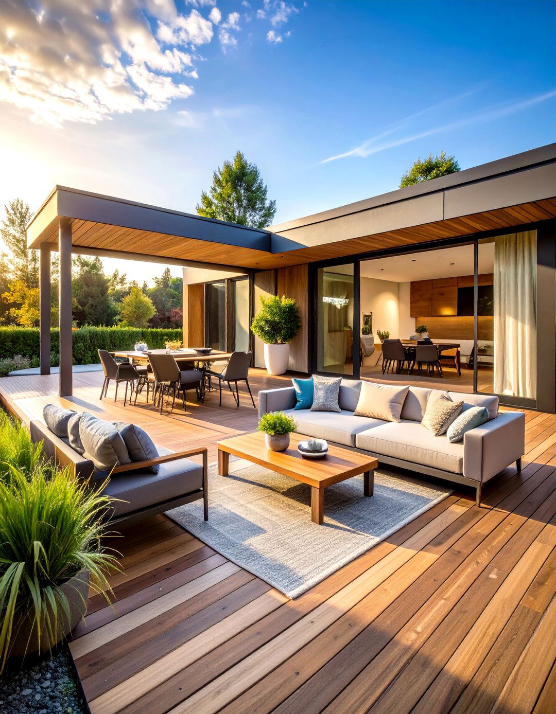 Hybrid Indoor Outdoor Flexible Space - 24 Screened-in Deck Ideas