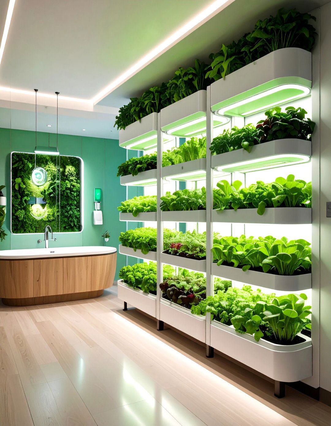 Hydroponic Vertical Farm - 24 Greenhouse Bathroom Ideas