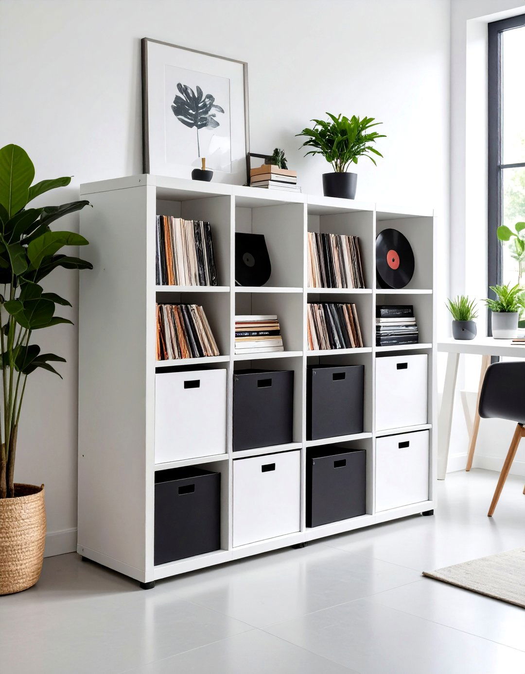 IKEA KALLAX Cube Storage System - 24 Vinyl Record Storage Ideas