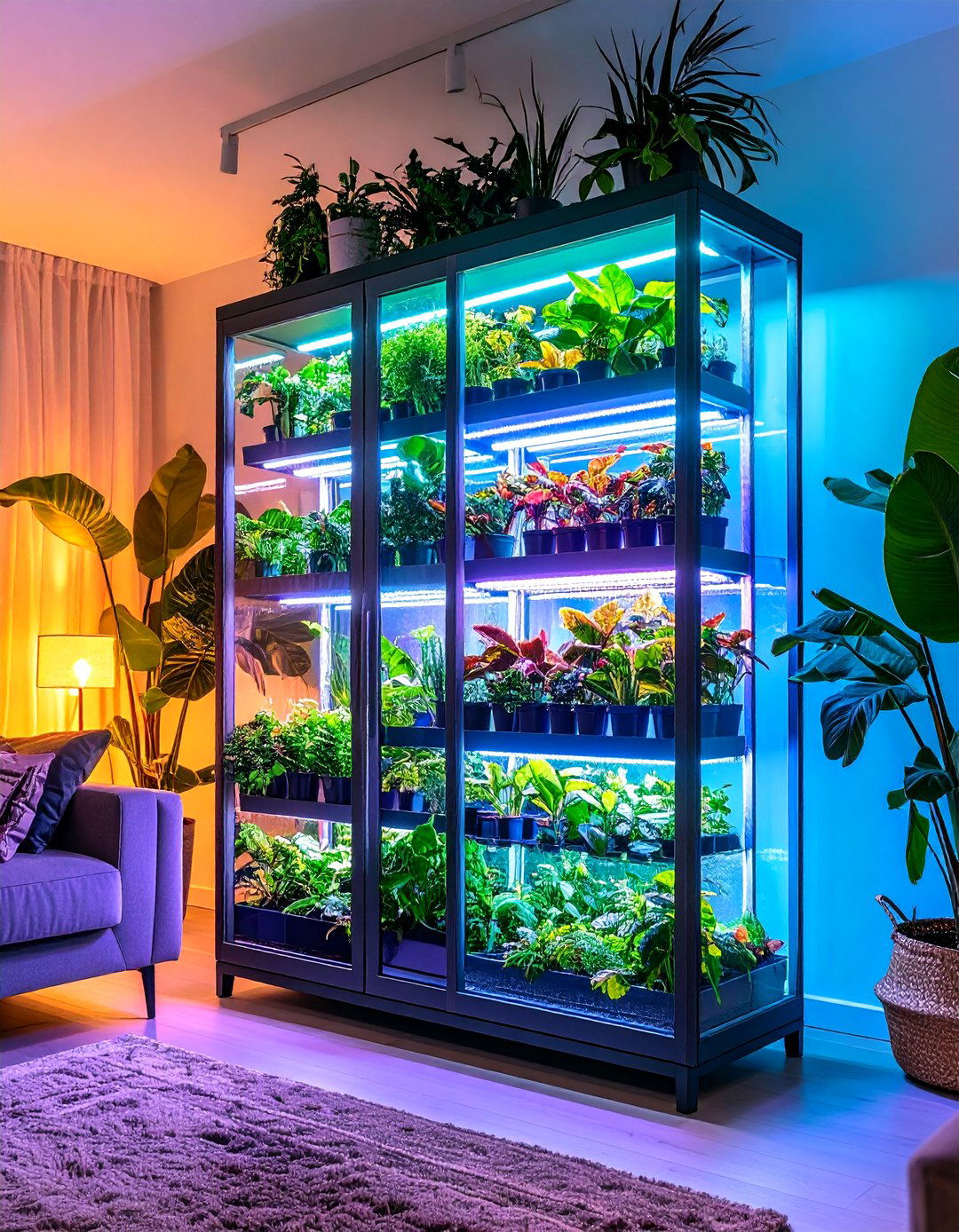 IKEA Milsbo Cabinet Greenhouse Setup - 24 Indoor Greenhouse Ideas