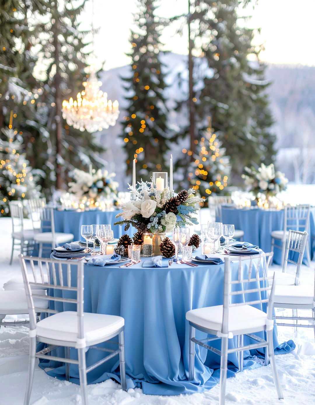 Ice Blue Winter Wonderland Wedding Theme - 24 Blue Wedding Theme Ideas