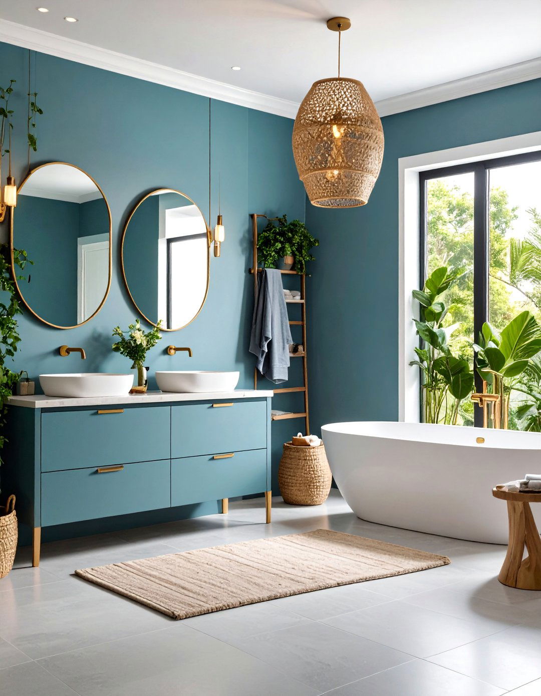 Icy Blue Gray Paint for Modern Bathroom Retreats - 24 Blue-gray Paint Colors