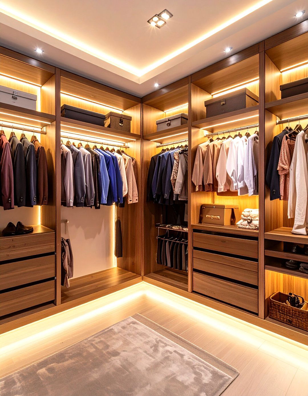 Illuminated Closet Rod Systems - 24 Closet Lighting Ideas