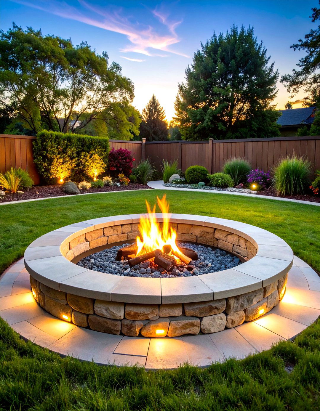 In Ground Stone Fire Pit - 24 Rock Fire Pit Ideas