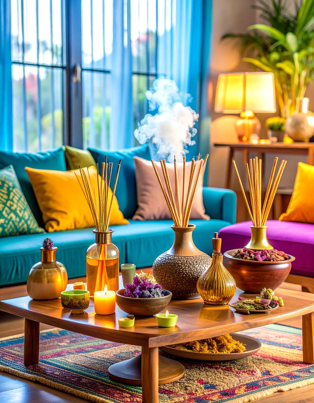 Incense and Aromatherapy Meditation Lounge - 24 Boho Meditation Room Ideas
