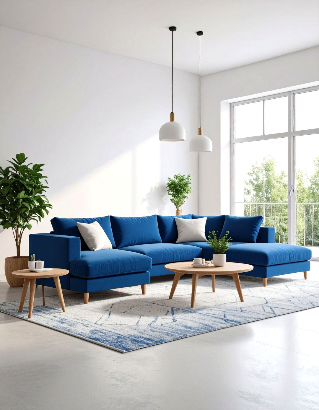 Indigo Blue Minimalist Loft with Clean Lines - 24 Ways to Decorate With Jewel Tones