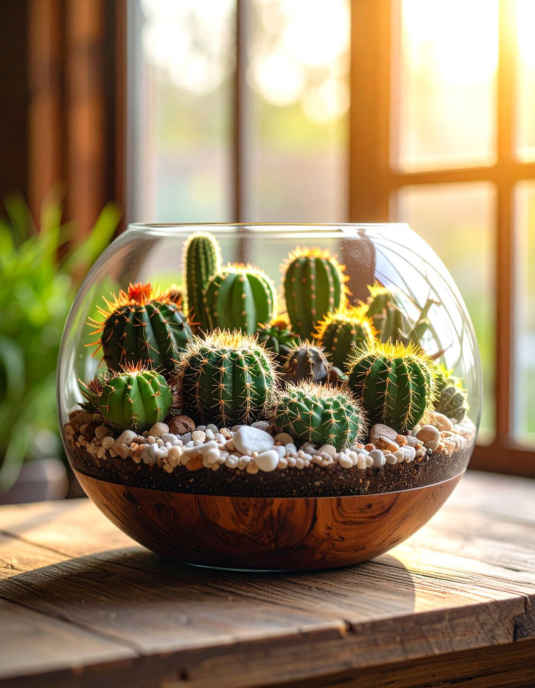 Indoor Cactus Terrarium Gardens - 24 Cactus Garden Ideas