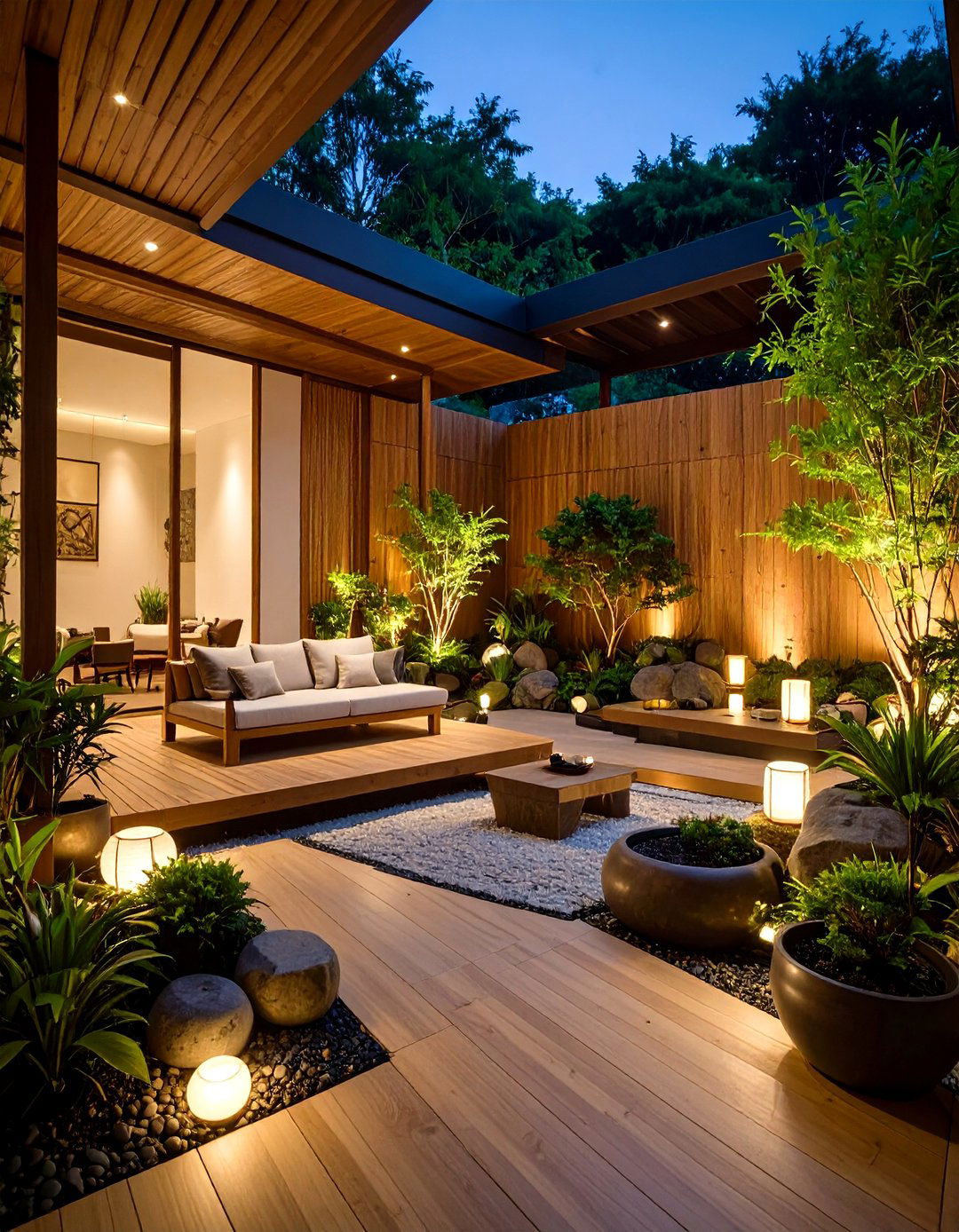 Indoor Courtyard Retreat - 24 Zen Garden Ideas