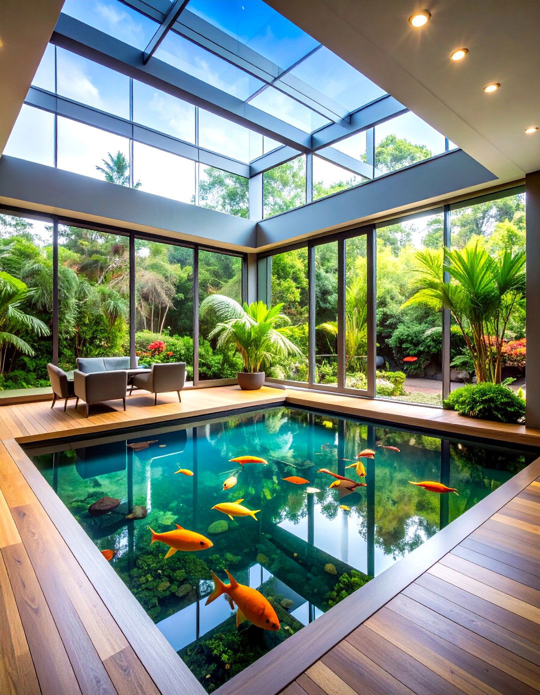 Indoor Fish Pond - 24 Fish Pond Ideas