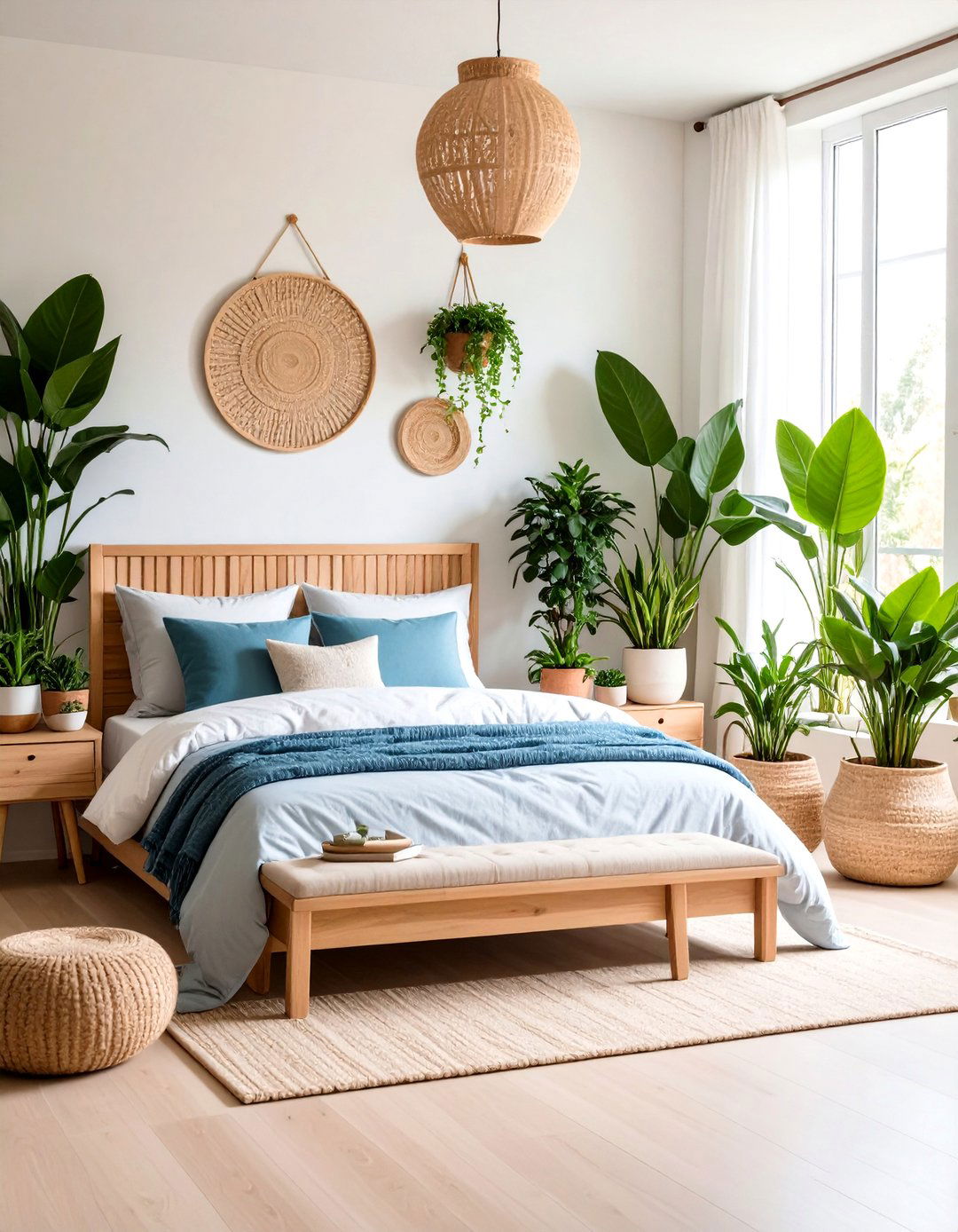 Indoor Garden Bedroom Oasis - 24 Asian Bedroom Ideas
