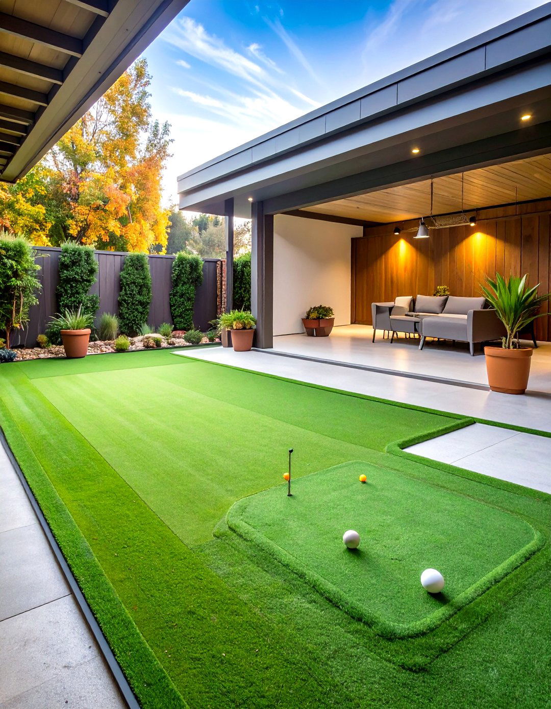 Indoor Outdoor Convertible Putting Green - 24 Backyard Putting Green Ideas
