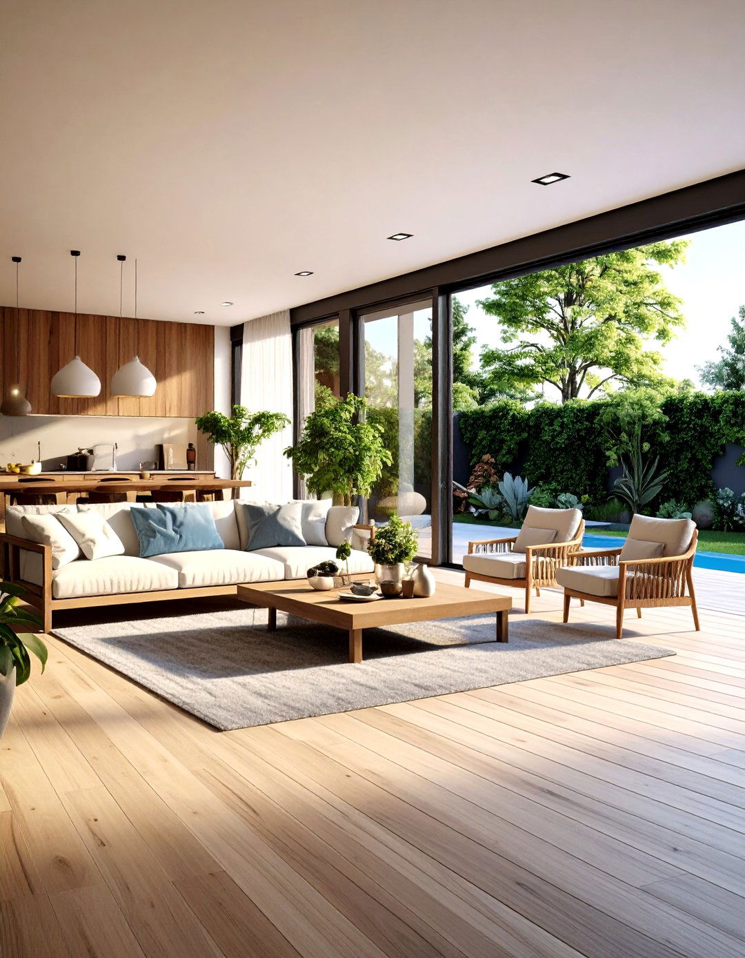 Indoor Outdoor Flow Extensions - 24 Living Room Flooring Ideas