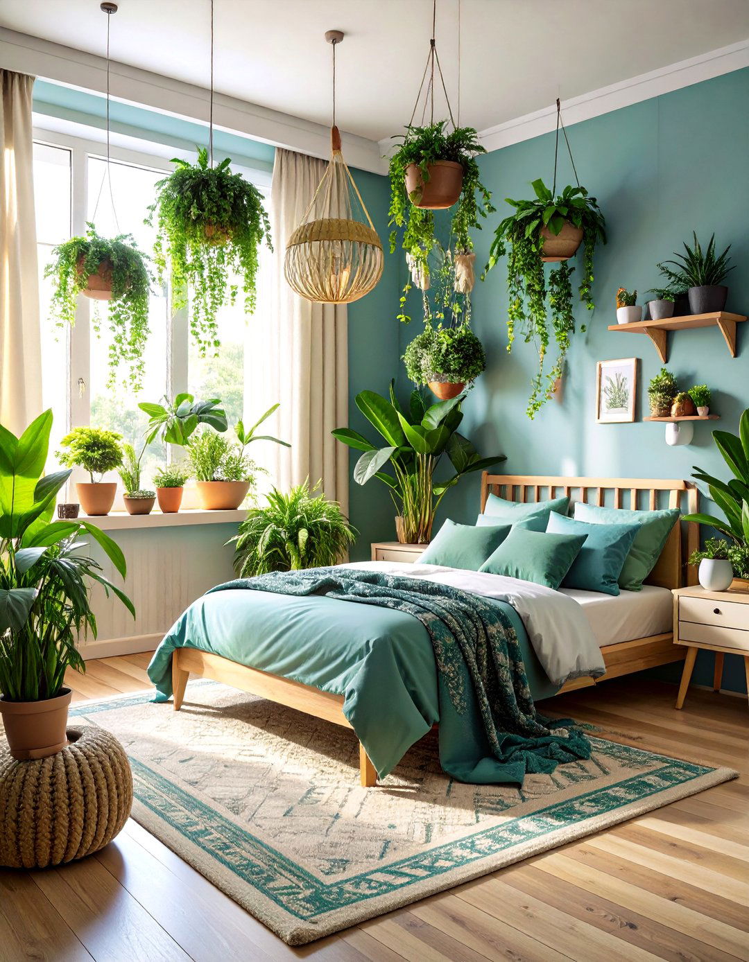 Indoor Plant Paradise Corner Display - 24 Bedroom Corner Ideas
