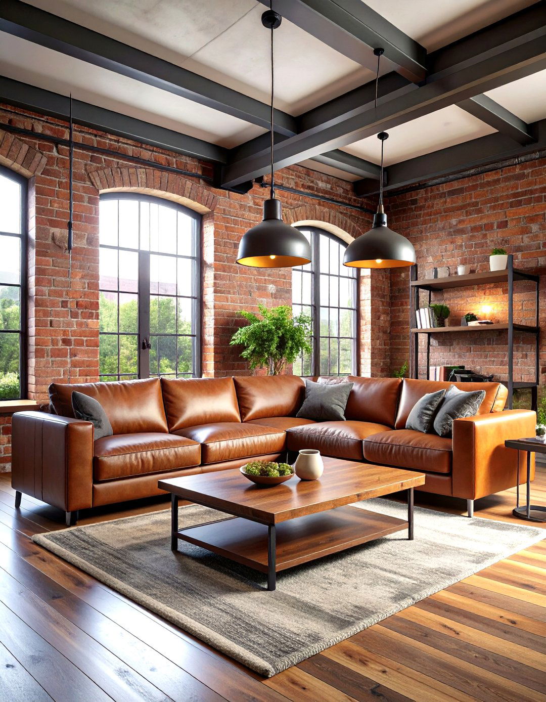 Industrial Bachelor Pad Living Room - 24 Men's Living Room Ideas