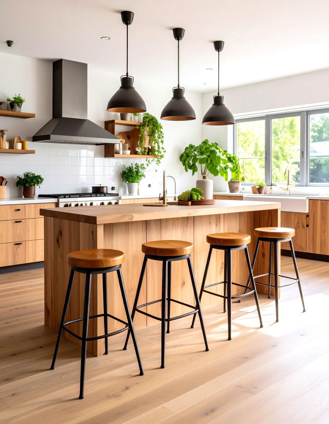 Industrial Bar Stools - 24 Industrial Kitchen Ideas