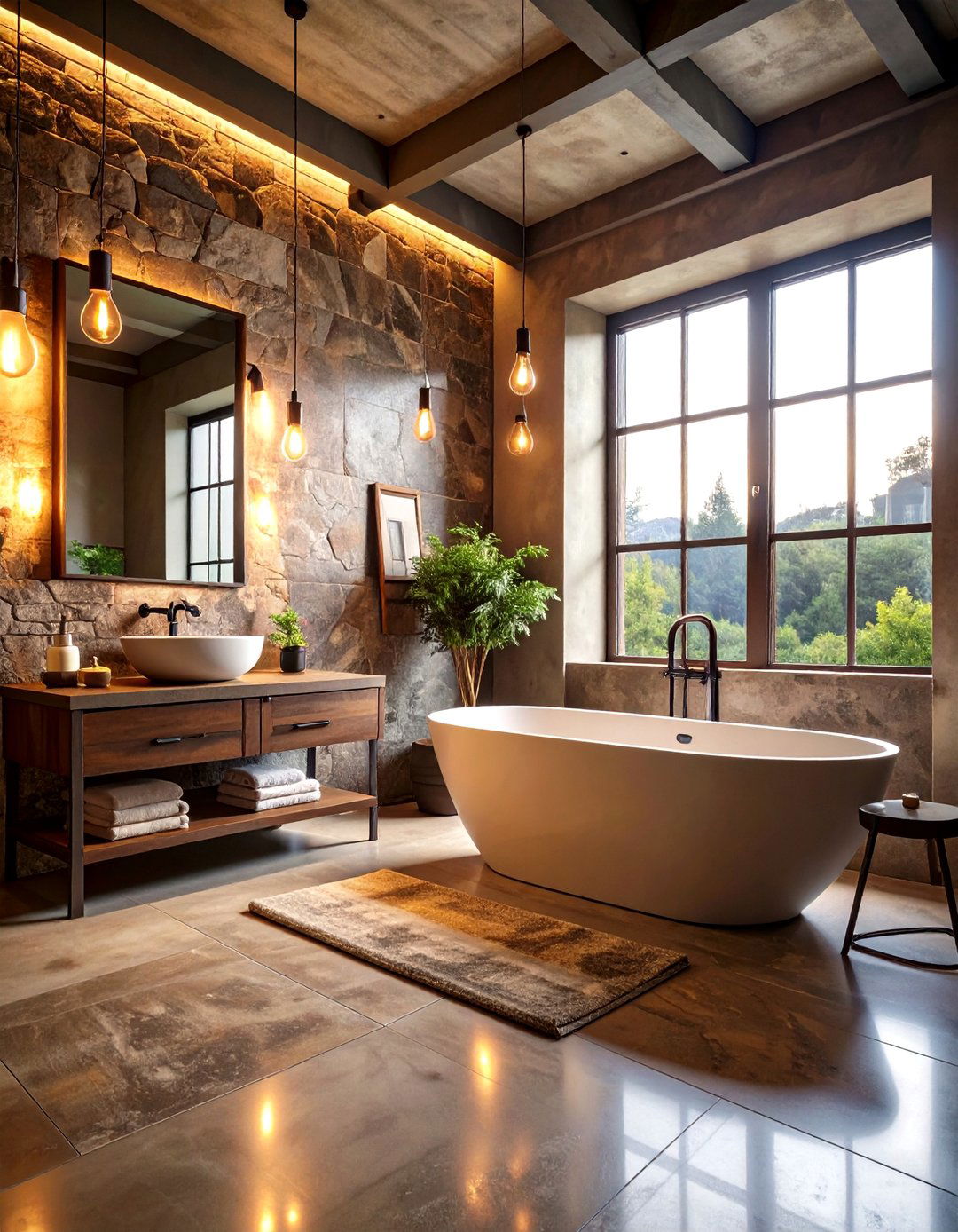 Industrial Brown Granite Bathroom Themes - 24 Brown Granite Bathroom Ideas