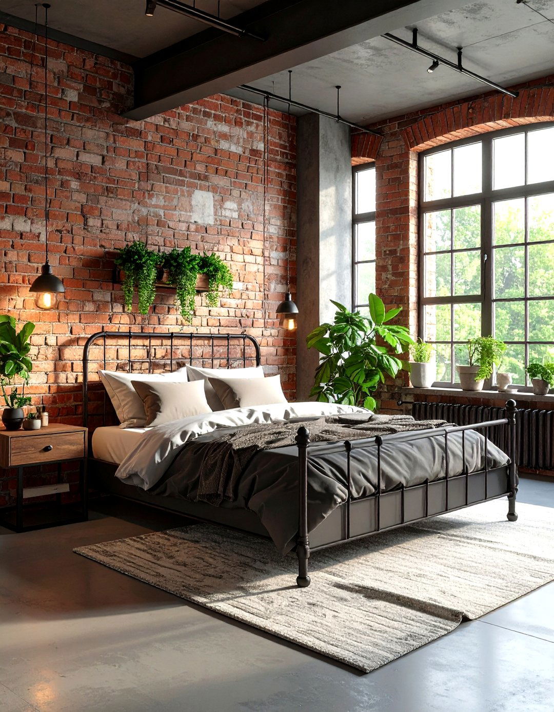 Industrial Chic Bedroom Style - 24 Black and White Bedroom Ideas
