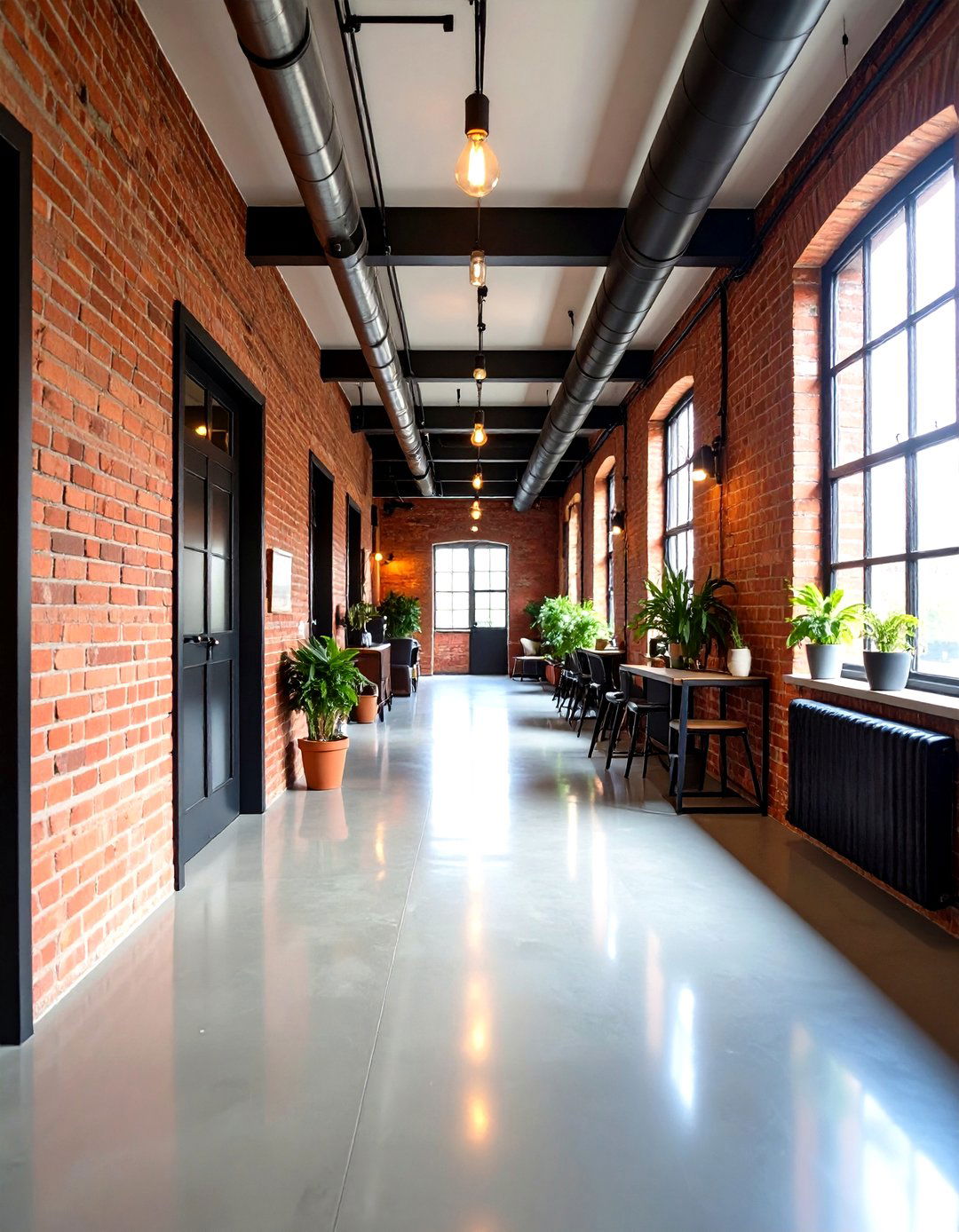 Industrial Chic Corridor - 24 Hallway Decor Ideas