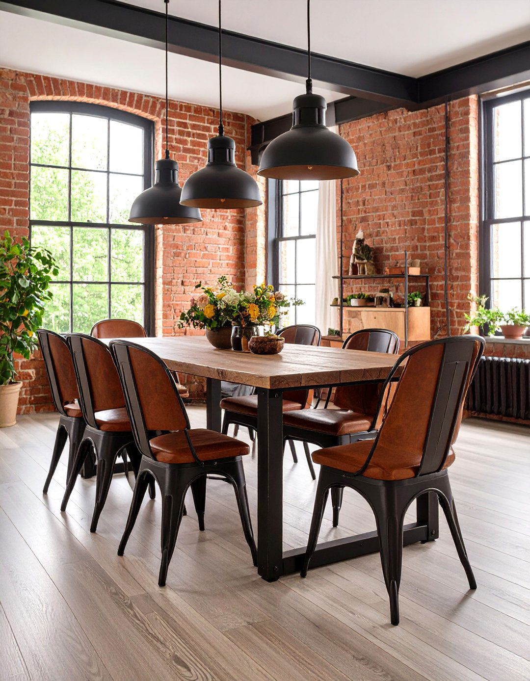 Industrial Chic Dining Room - 24 Dining Room Ideas