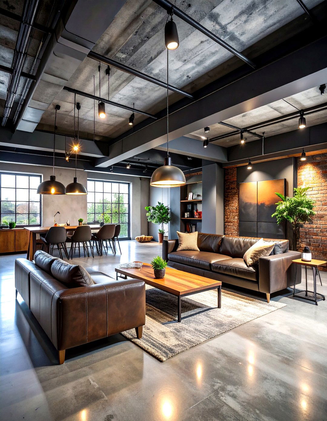 Industrial Chic Exposed Ceiling Design - 24 basement decorating ideas