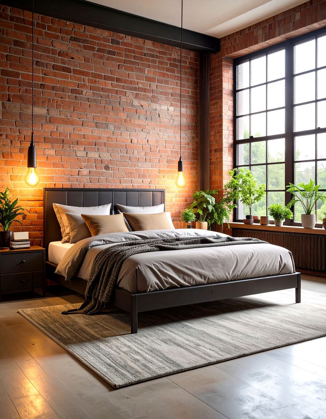 Industrial Chic Sophistication - 24 Primary Bedroom Ideas