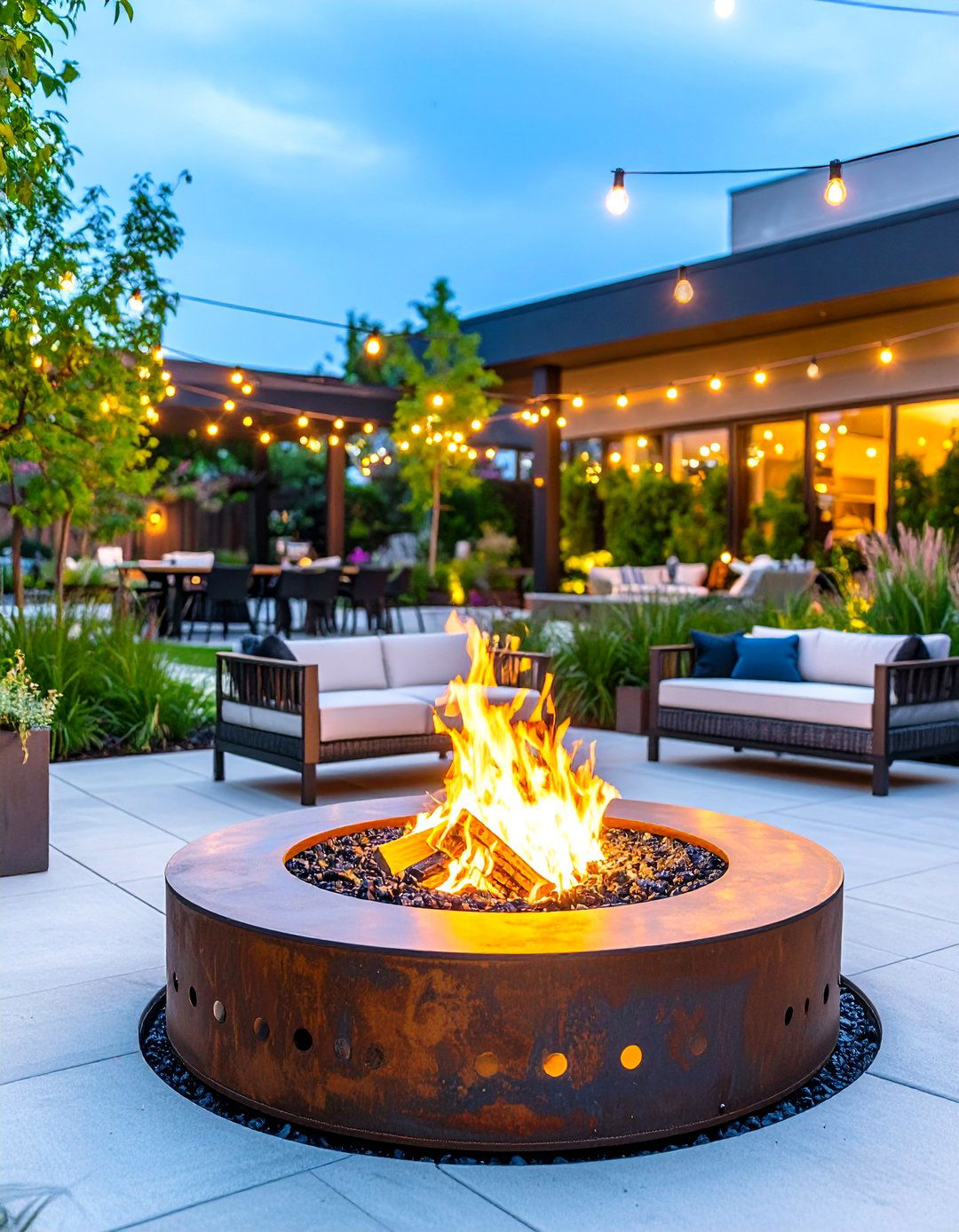 Industrial Chic Style - 24 Tree Stump Fire Pit Ideas