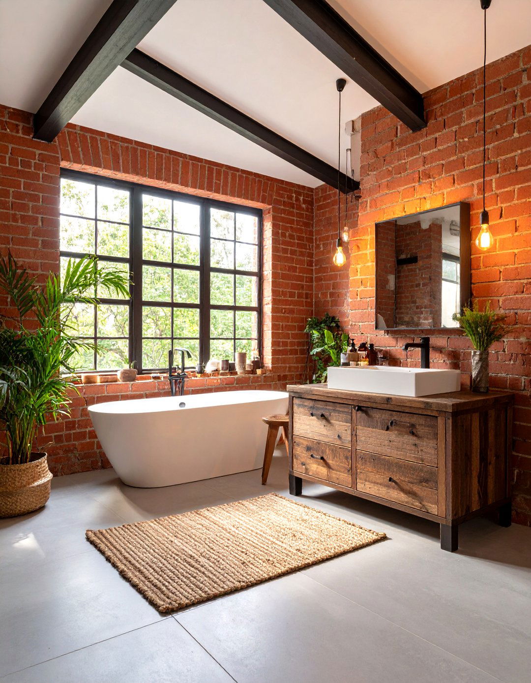 Industrial Chic Teen Bathroom Design - 24 Teen Bathroom Ideas