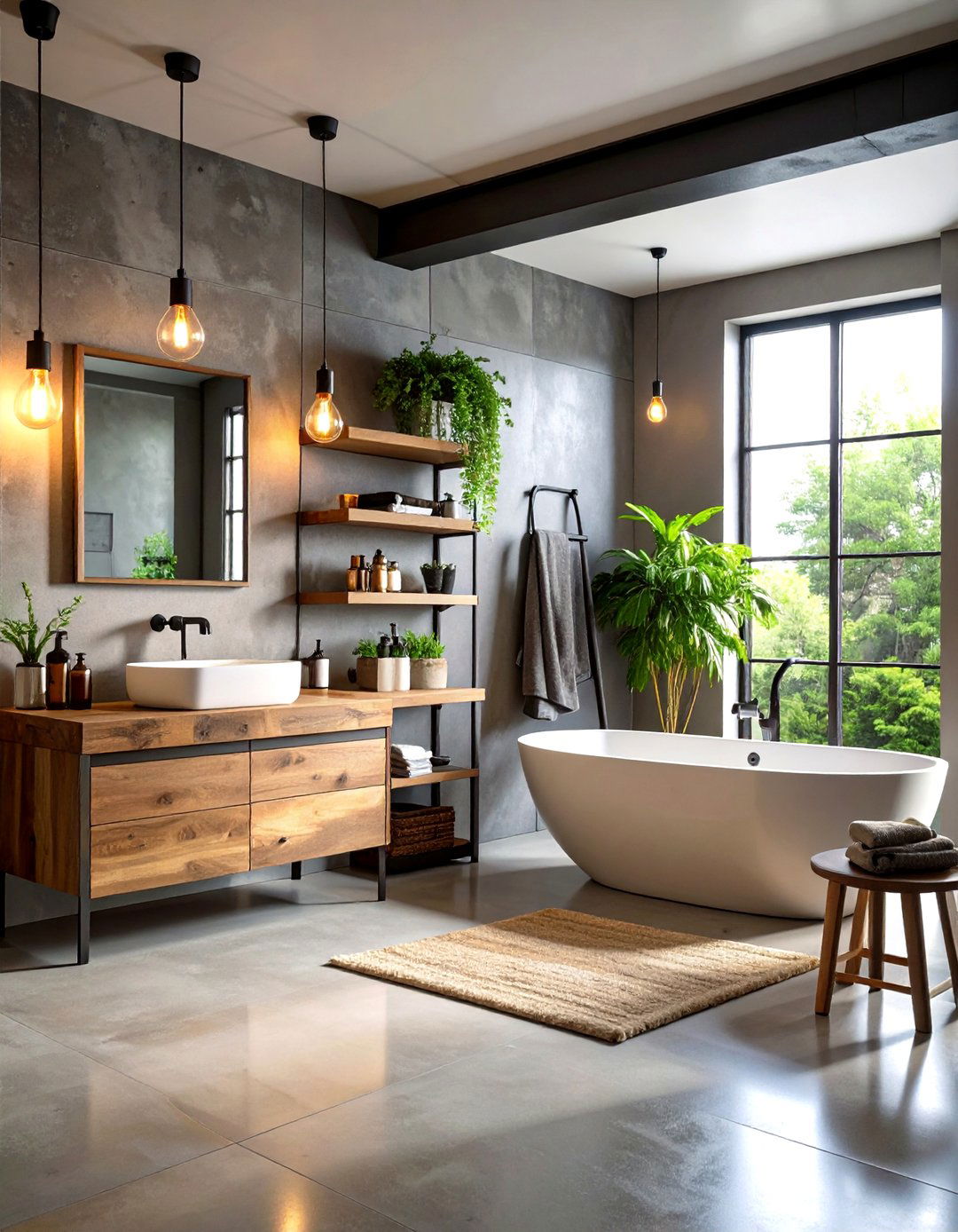Industrial Chic Urban Ensuite - 24 Ensuite Bathroom Ideas